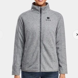 Unopened Ororo heated apparel flecking gray fleece jacket